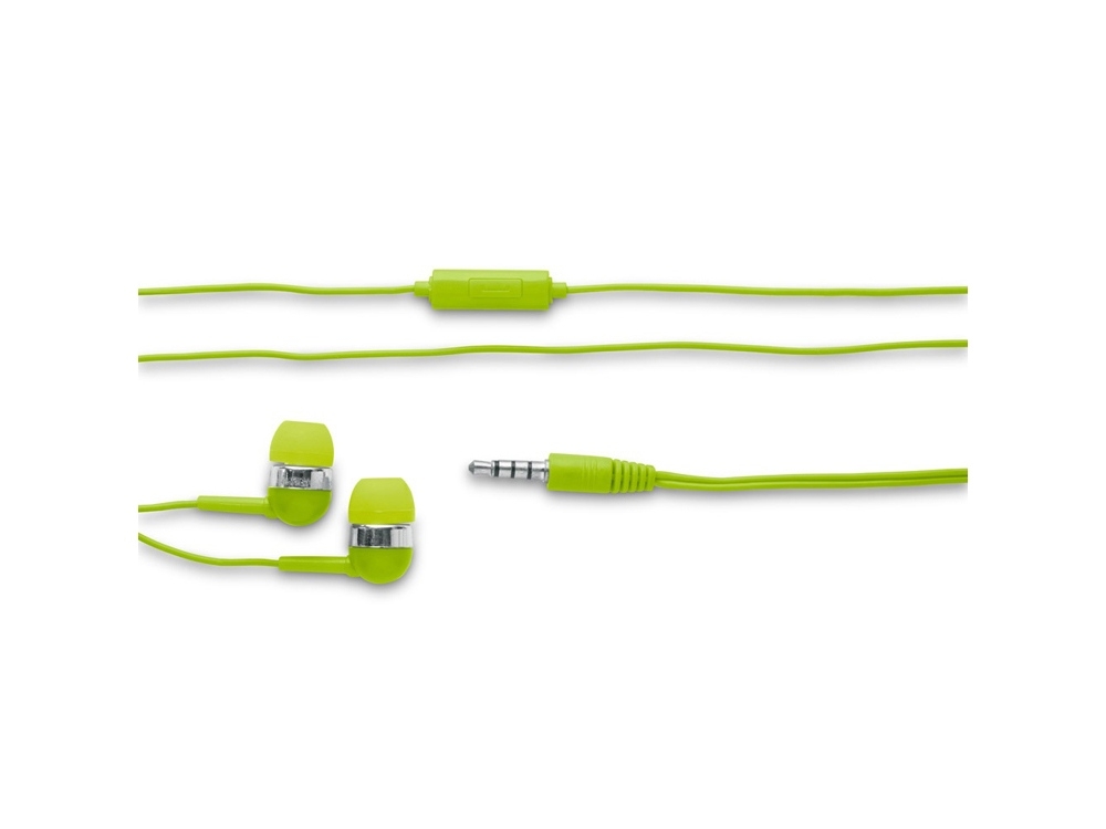 Наушники с микрофоном «OSLER», зеленый, пластик