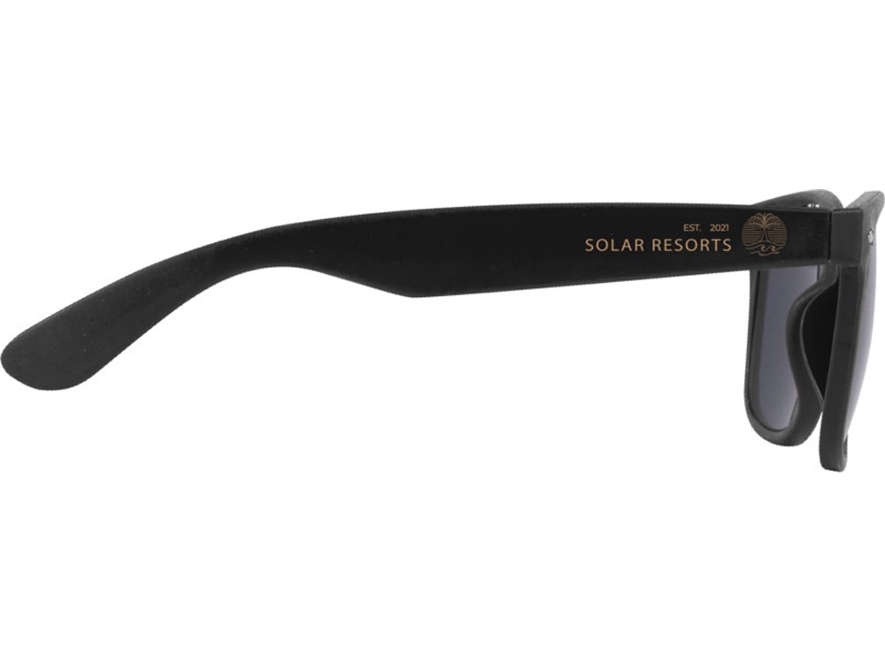 Солнцезащитные очки «Sun Ray» из переработанной пластмассы, черный, пластик