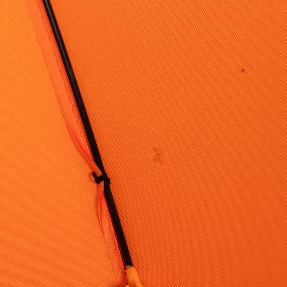 Зонт-трость Undercolor с цветными спицами, оранжевый, оранжевый