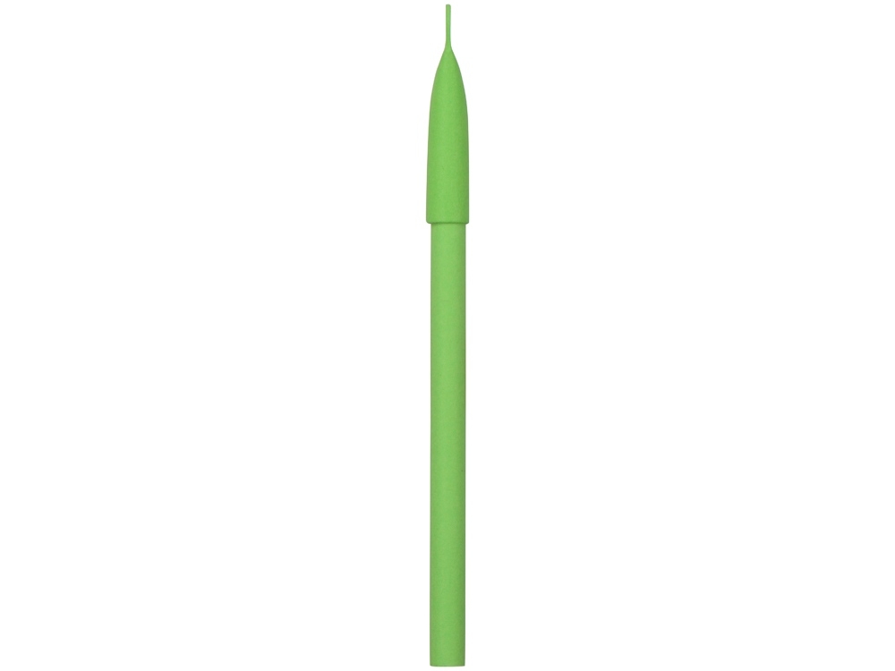 Ручка из переработанной бумаги с колпачком "Recycled", зеленый, бумага