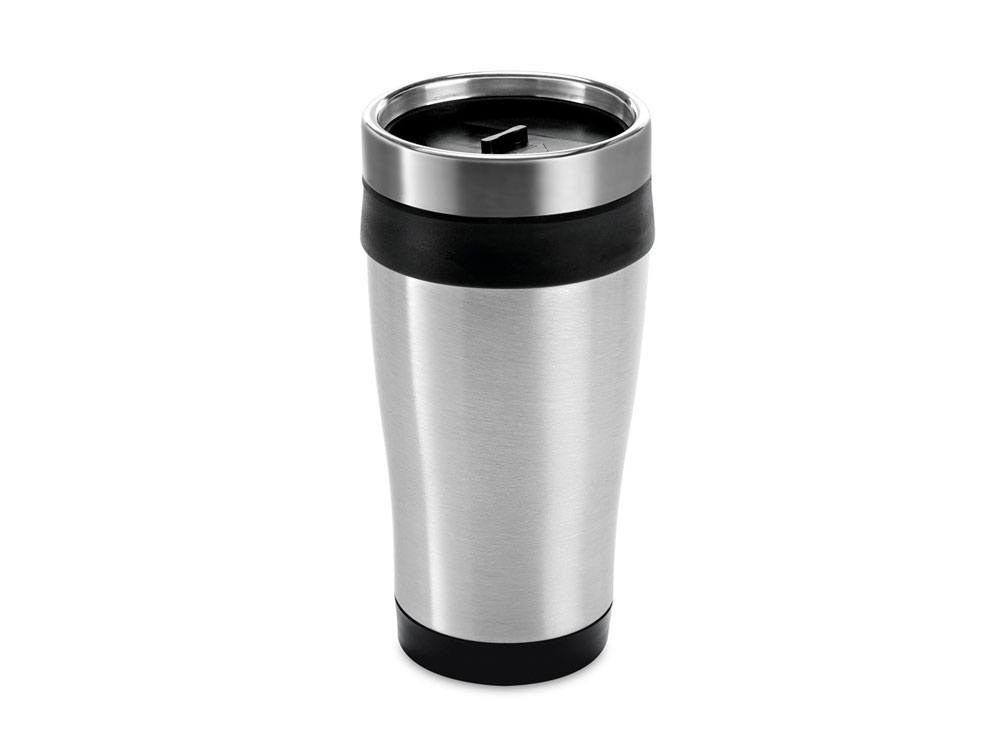 Чашка для путешествия 420 мл «BATUM», черный, металл, полипропилен