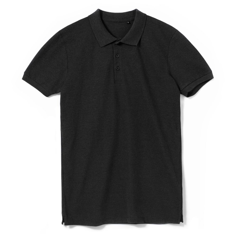 Рубашка поло мужская Phoenix Men, черная, черный, хлопок 95%; эластан 5%, плотность 220 г/м²; пике