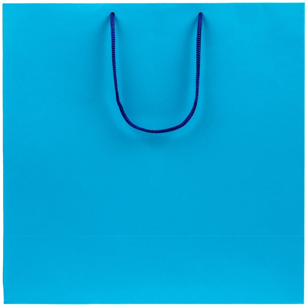 Пакет бумажный Porta L, голубой, голубой, бумага