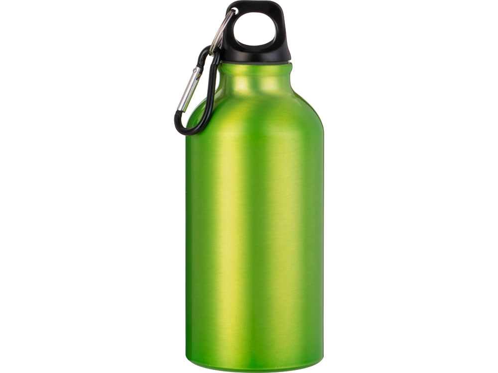 Бутылка «Hip S» с карабином, 400 мл, зеленый, алюминий