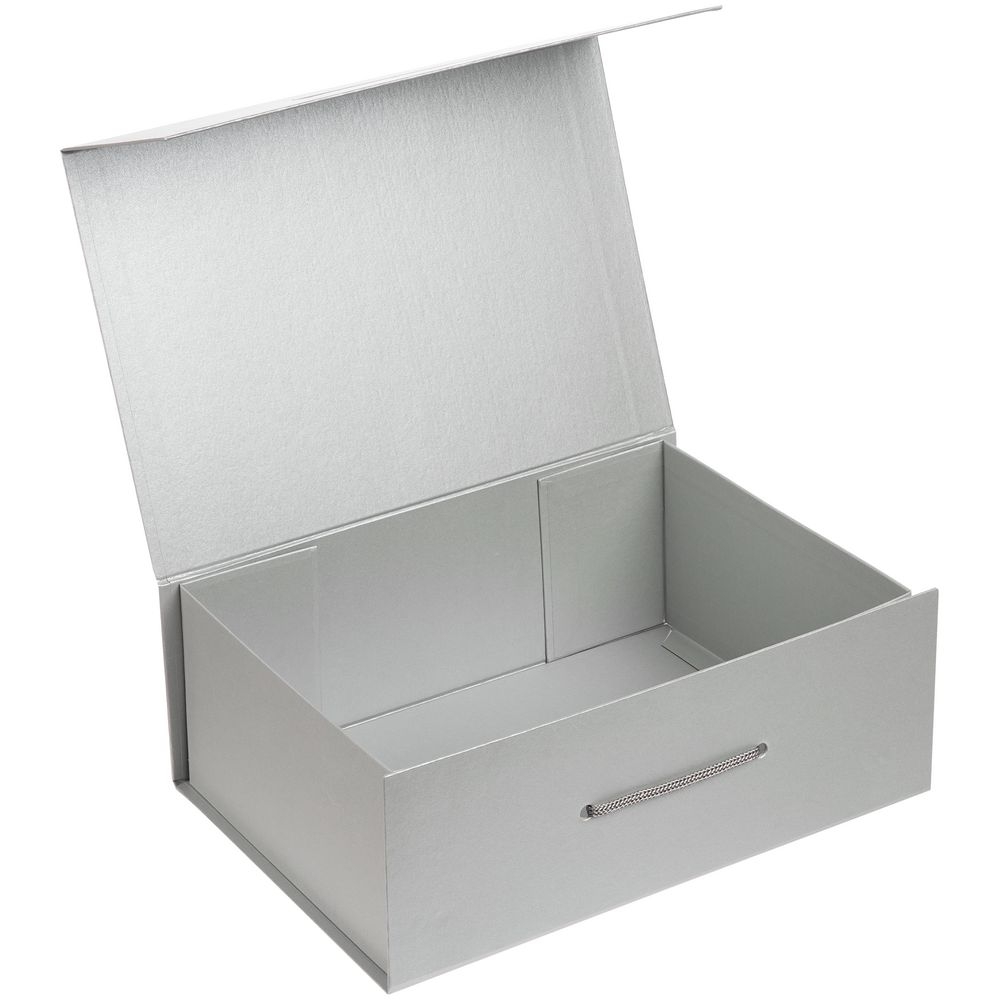 Коробка самосборная Selfmade, серебристая, серебристый, картон