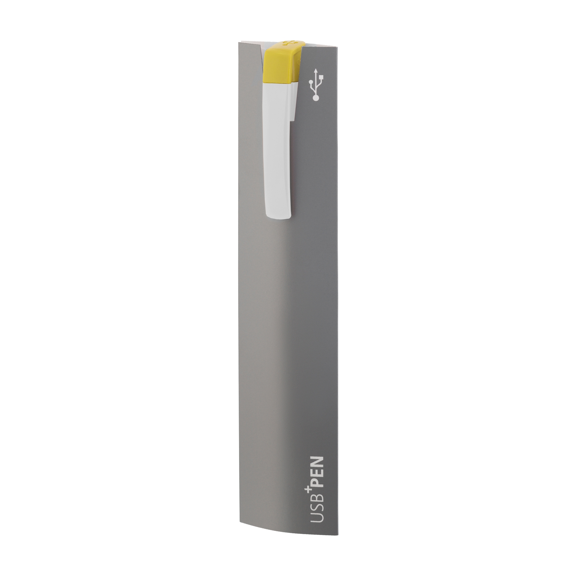 Ручка с флеш-картой USB 8GB «TURNUS M», белый, пластик/металл