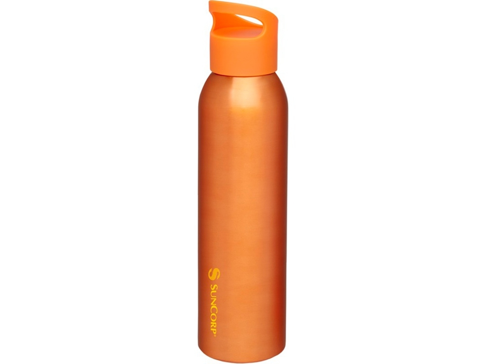Бутылка спортивная «Sky», оранжевый, пластик, алюминий