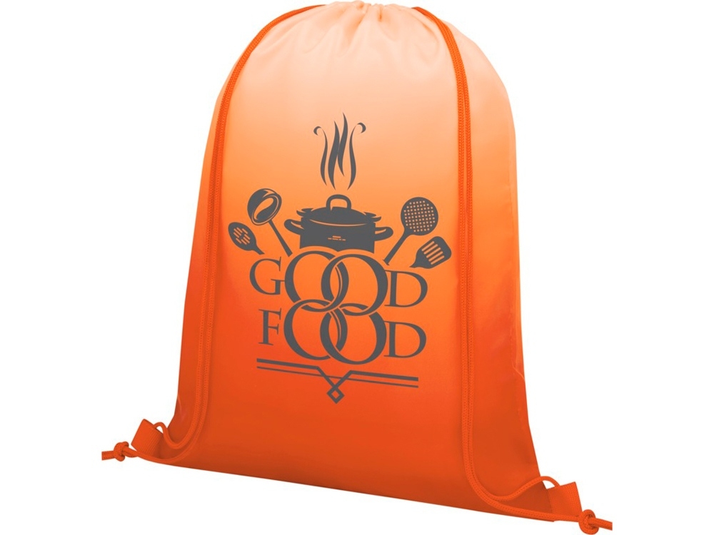 Рюкзак «Oriole» с плавным переходом цветов, оранжевый, полиэстер