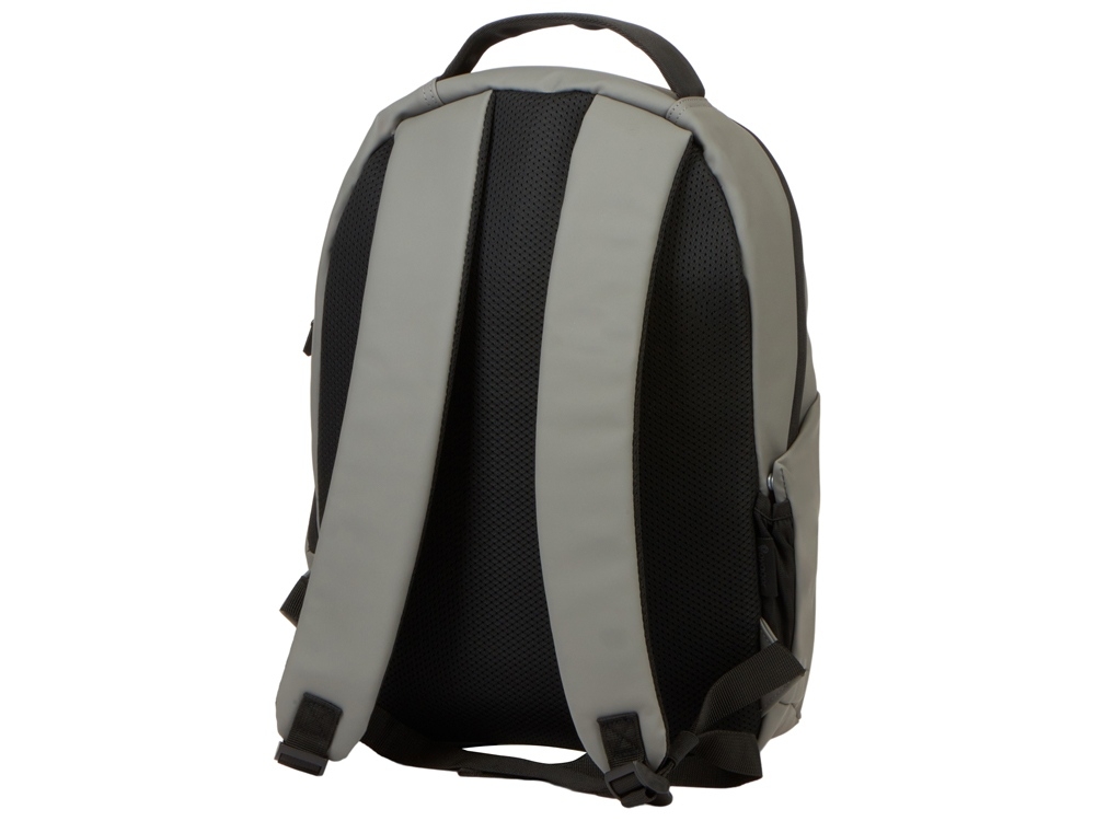 Рюкзак «Sofit» для ноутбука 14'' из экокожи, серый, полиэстер, кожзам
