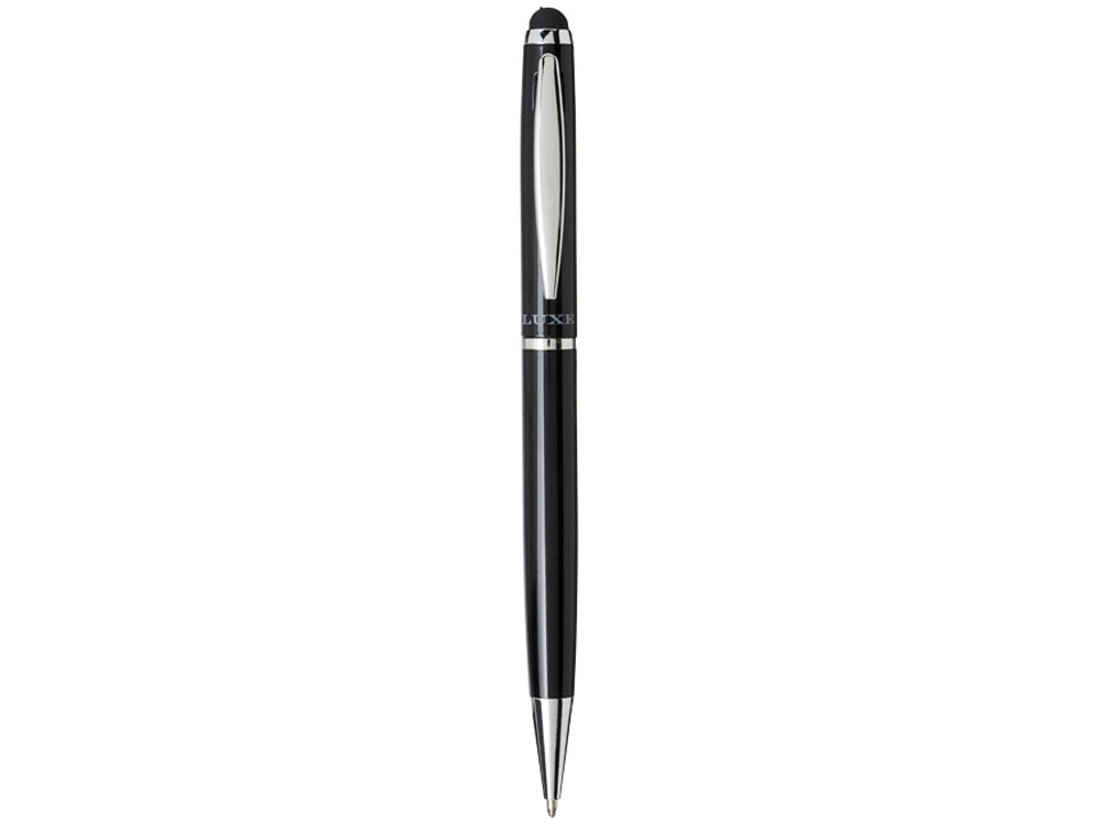 Ручка-стилус шариковая, черный, металл