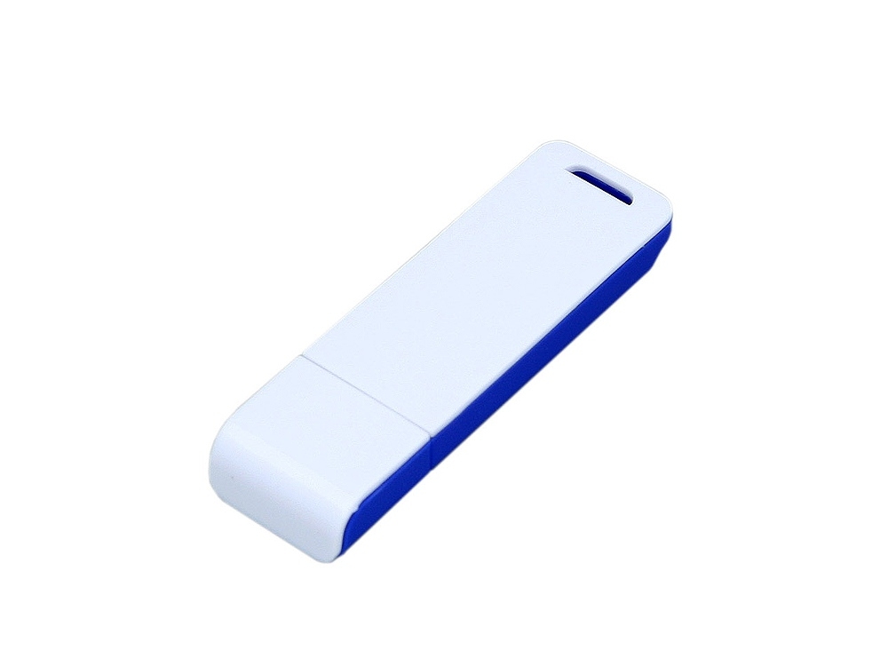 USB 2.0- флешка на 32 Гб с оригинальным двухцветным корпусом, белый, пластик