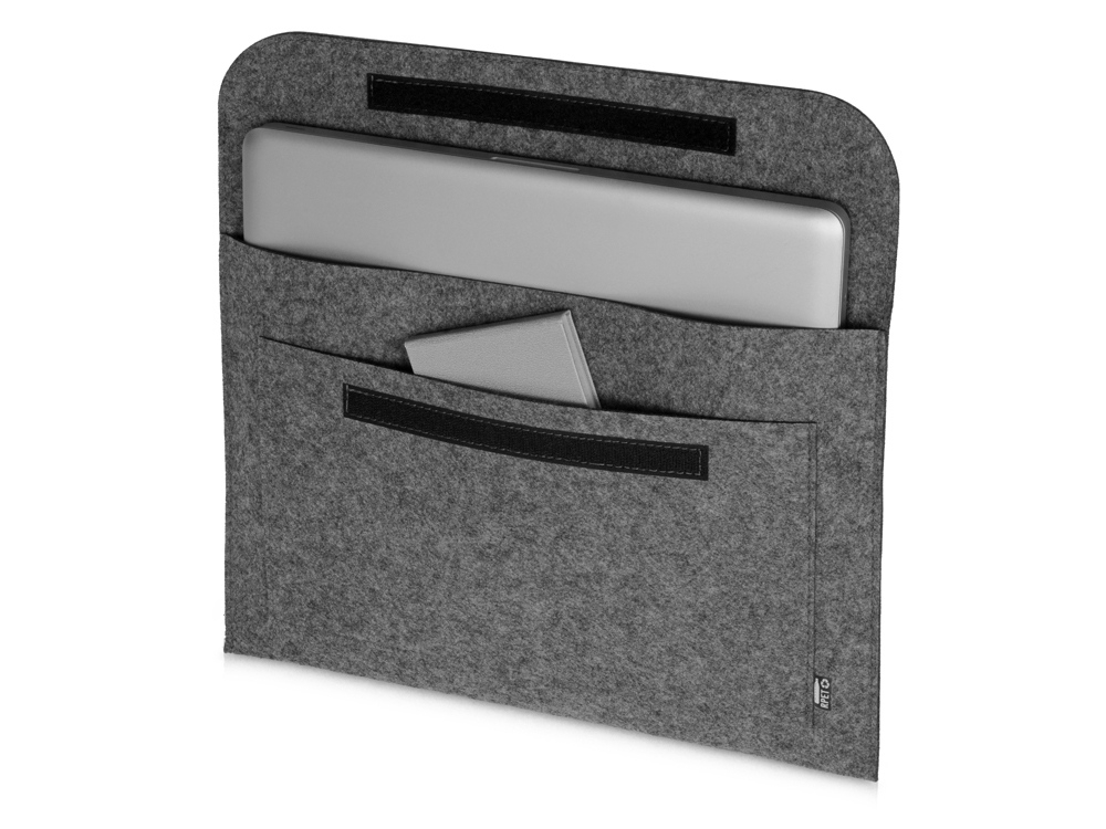 Универсальный чехол "Felt" для планшетов и ноутбуков до 14", серый, шерсть