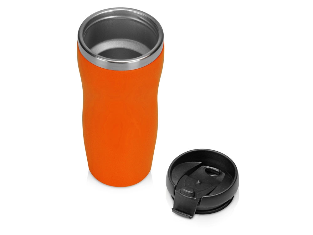 Термокружка «Double wall mug С1» soft-touch, 350 мл, оранжевый, soft touch