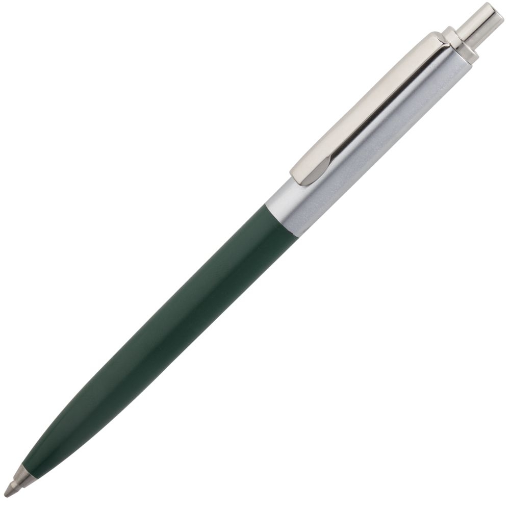 Ручка шариковая Popular, зеленая, зеленый, пластик; металл