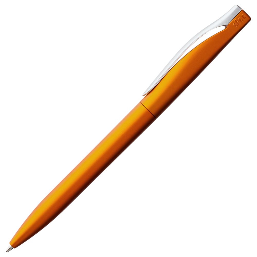 Ручка шариковая Pin Silver, оранжевый металлик, оранжевый, пластик