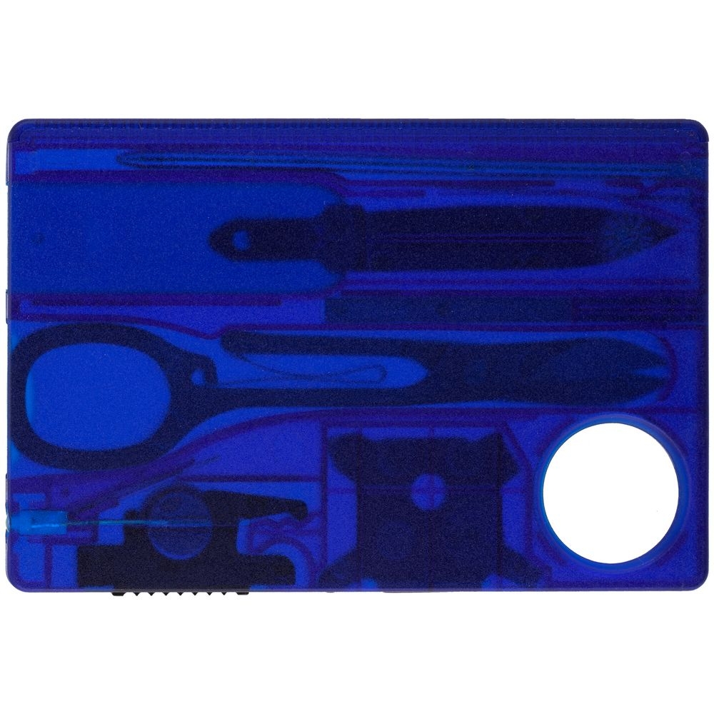 Набор инструментов SwissCard Lite, синий, синий, пластик; металл