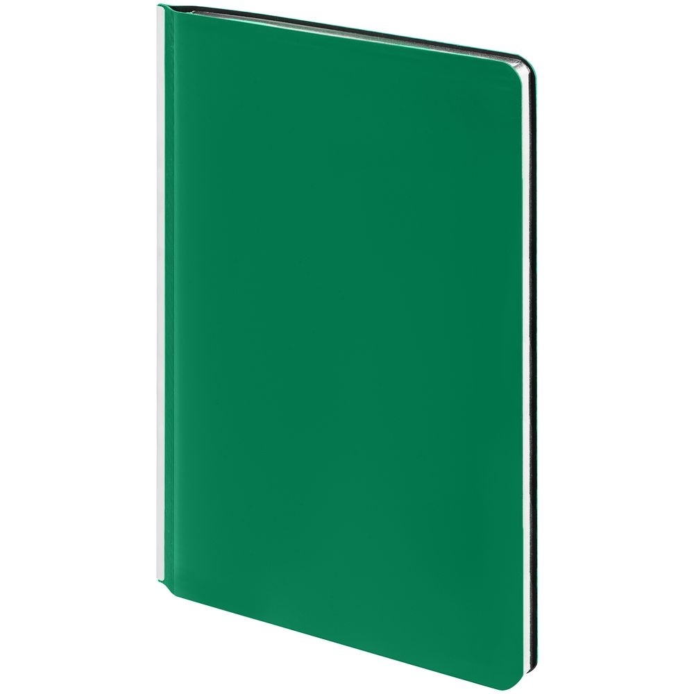 Ежедневник Aspect, недатированный, зеленый, зеленый, искусственная кожа; покрытие софт-тач