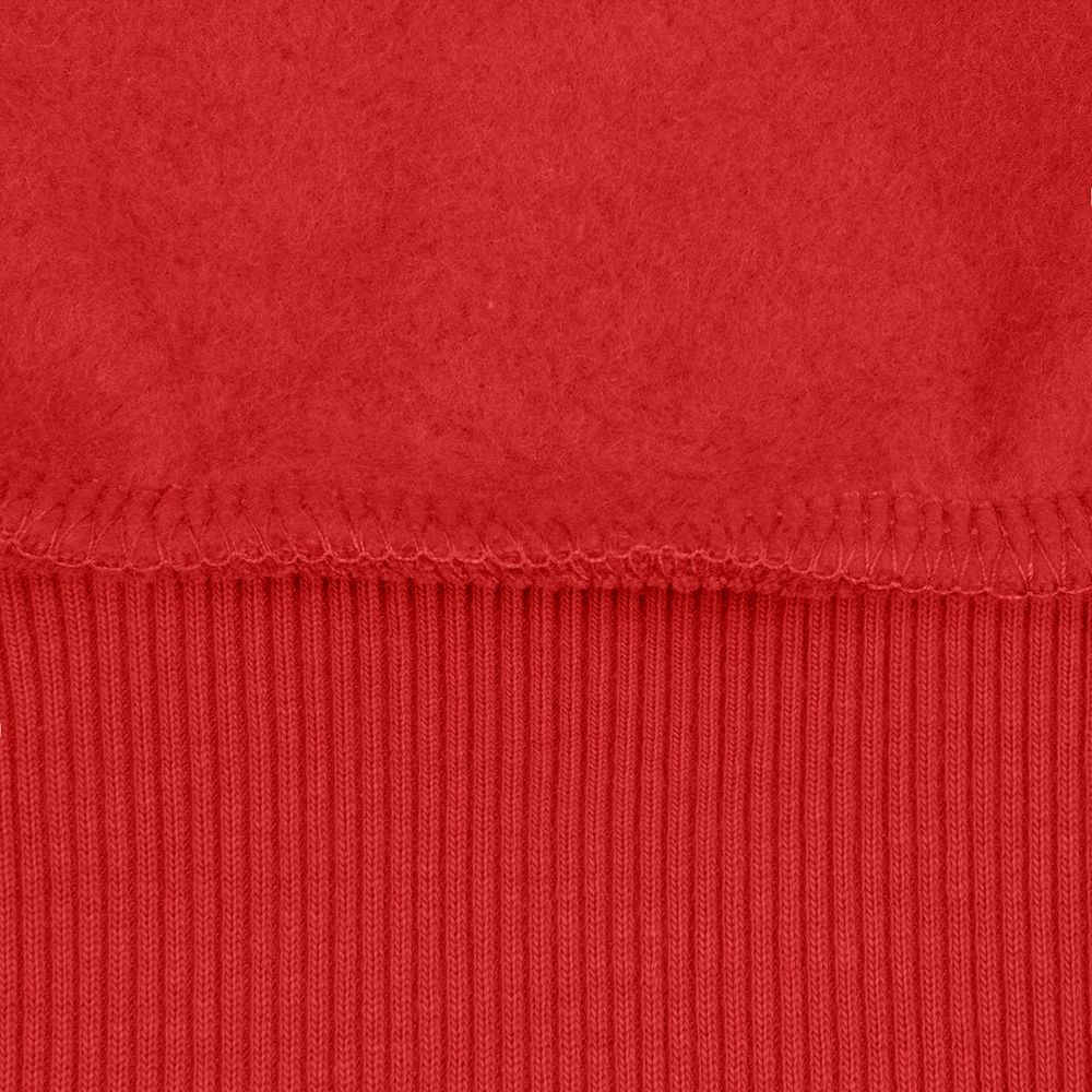 Толстовка на молнии с капюшоном Siverga Heavy 2.0, красная, красный, хлопок