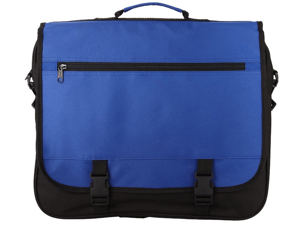 Конференц сумка для документов «Anchorage», синий, черный, полиэстер