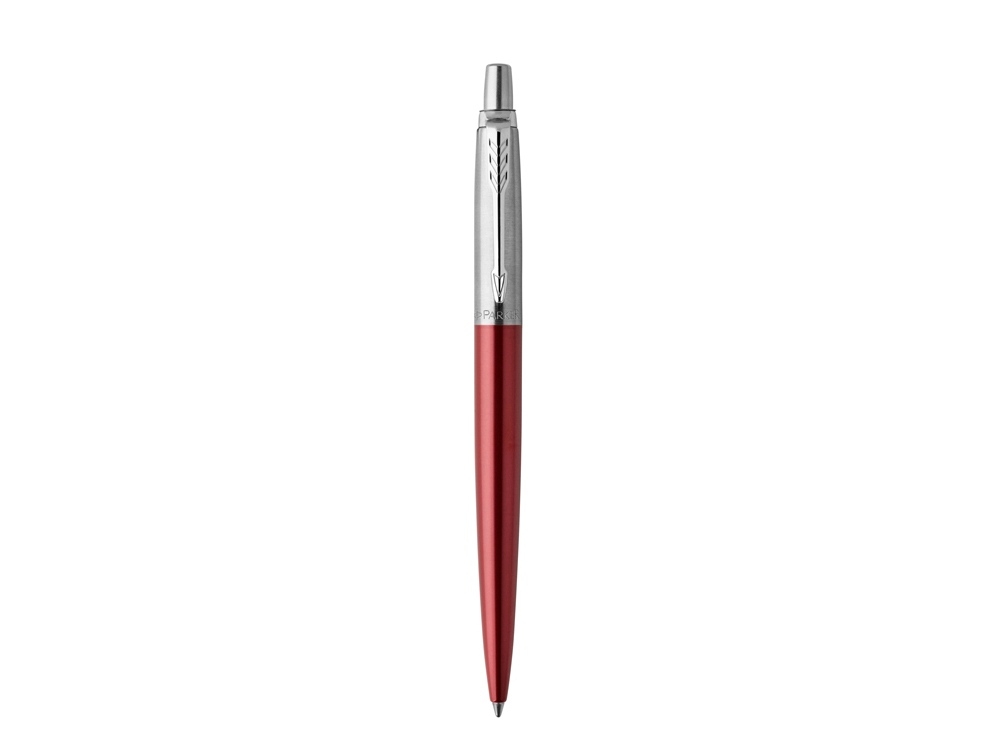 Ручка шариковая Parker Jotter Essential, красный, серебристый, металл