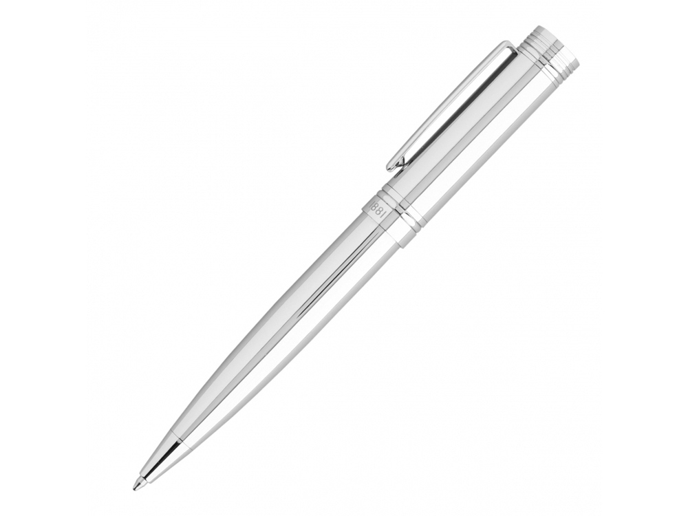 Подарочный набор: ручка-роллер, ручка шариковая, серебристый, металл