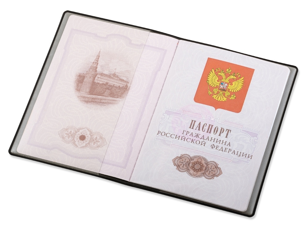 Обложка для паспорта «Favor», серый, пластик