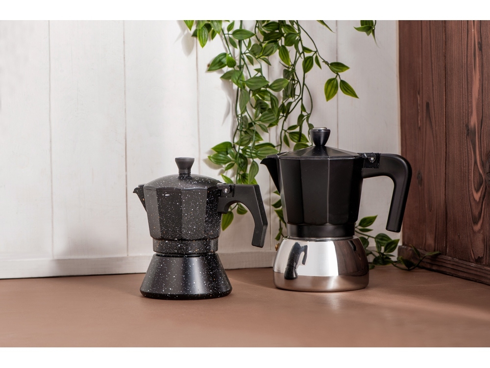 Гейзерная кофеварка «Arabica», 300 мл, черный, серебристый, металл