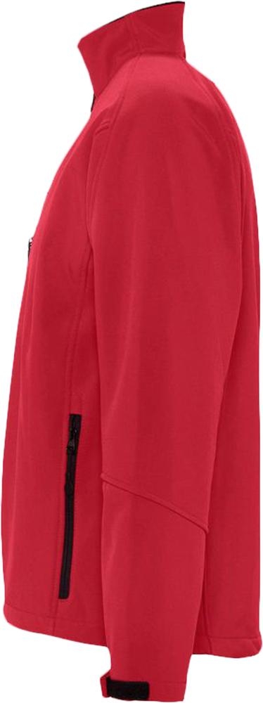Куртка мужская на молнии Relax 340, красная, красный, полиэстер 94%; эластан 6%, плотность 340 г/м²; софтшелл