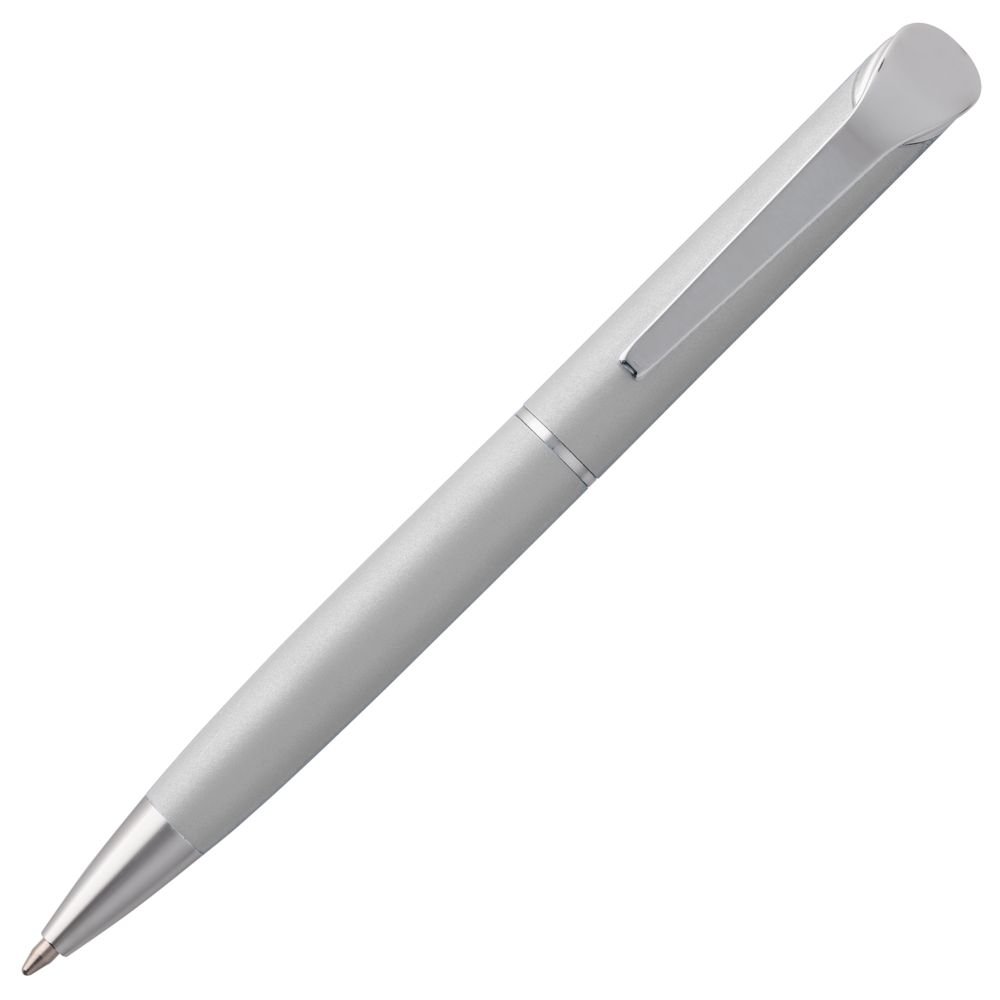 Ручка шариковая Glide, серая, серый, алюминий