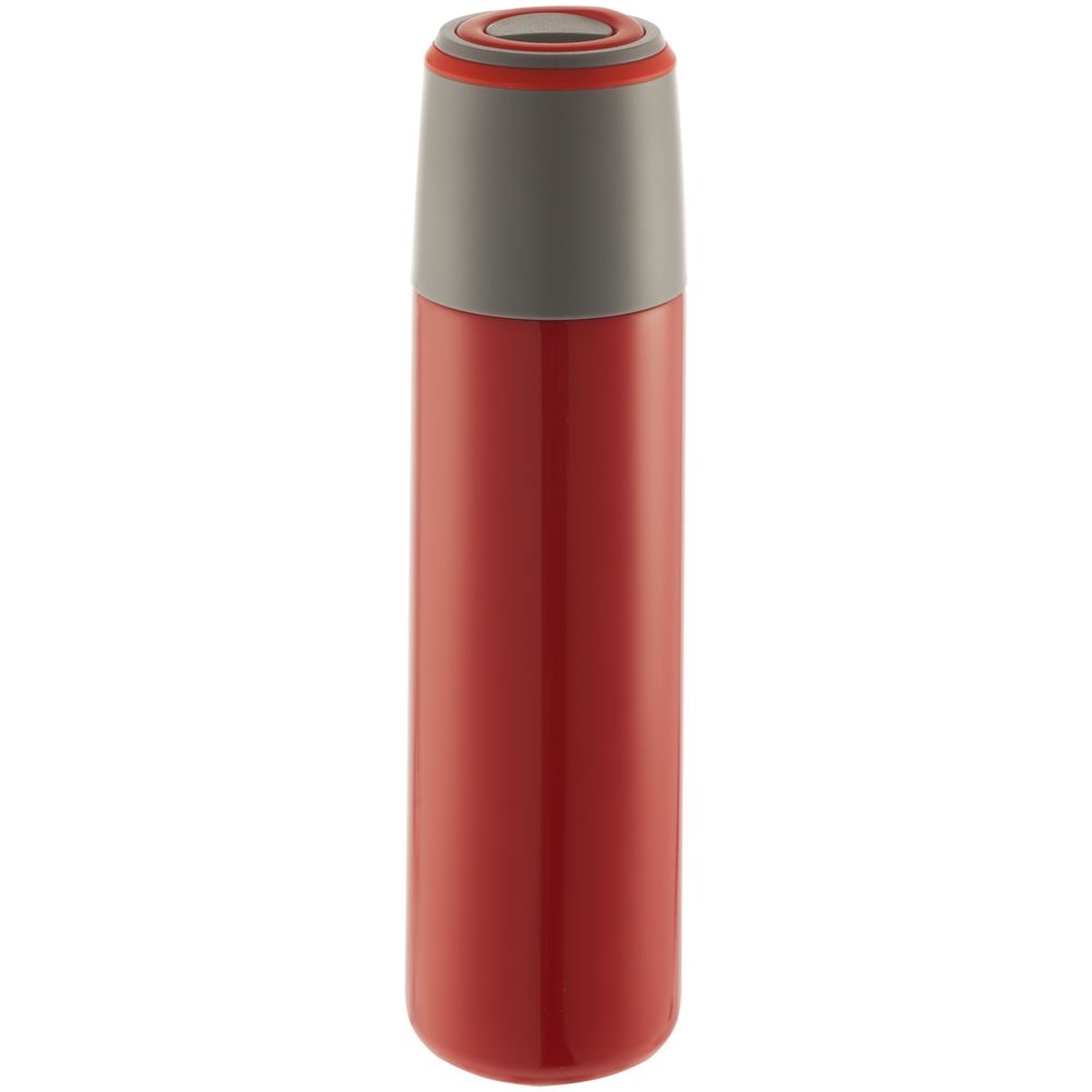 Набор Junket, красный, красный, колонка - пластик, покрытие софт-тач; термос - металл, пластик; плед - полиэстер