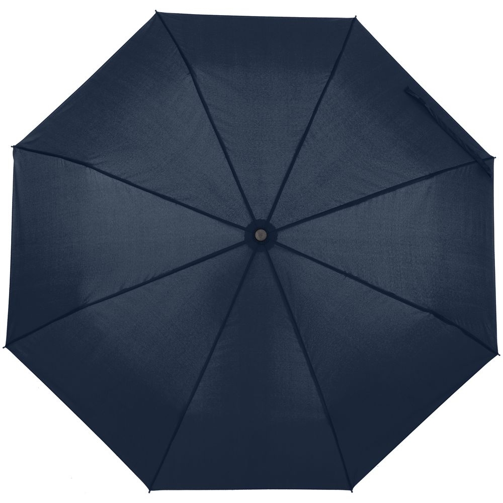 Зонт складной Monsoon, темно-синий, без чехла, синий