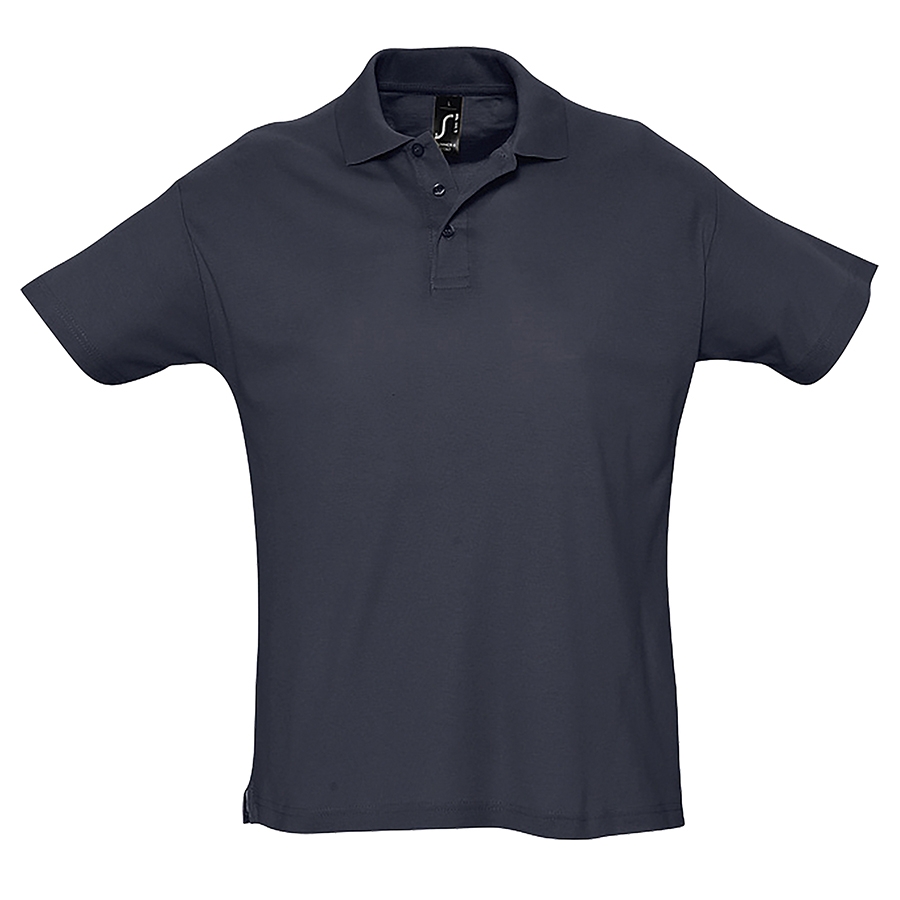 Рубашка поло мужская SUMMER II, тёмно-синий, XS, 100% хлопок, 170 г/м2, синий, гребенной хлопок 100%, плотность 170 г/м2, пике