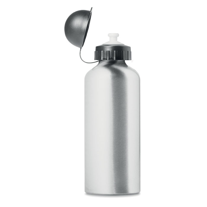 Бутылка спортивная, тускло-серебряный, металл / нержавеющая сталь