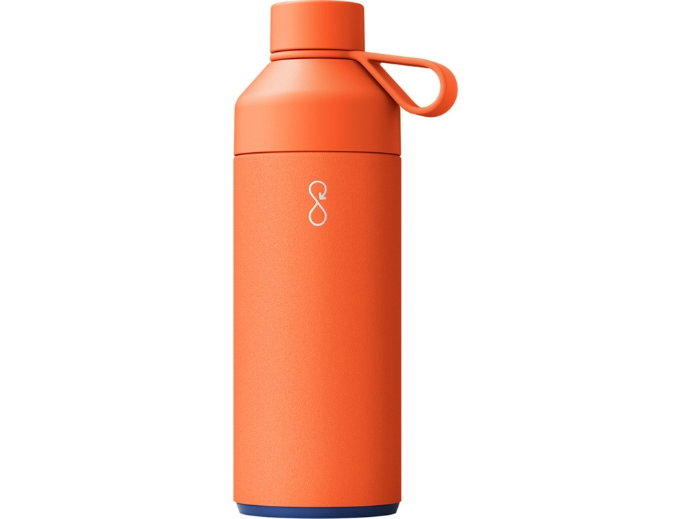 Бутылка для воды «Big Ocean Bottle», 1 л, оранжевый, пластик, металл