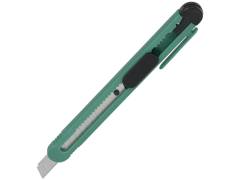 Канцелярский нож «Sharpy», зеленый, пластик