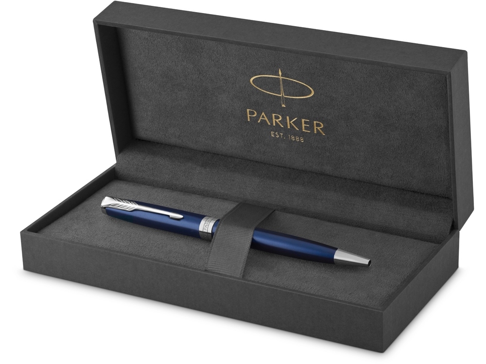 Ручка шариковая Parker «Sonnet Core Subtle Blue CT», серебристый, металл