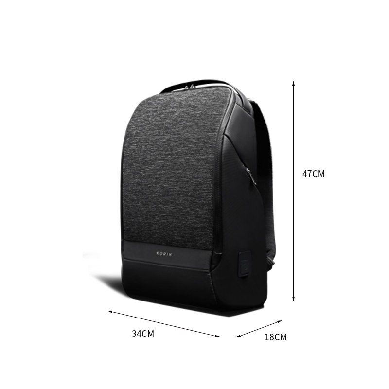 Рюкзак FlexPack Pro 47х34х18 см, черный, #000000, полиэстер многослойного плетения, многослойный материал устойчив к порезам, водоотталкивающий