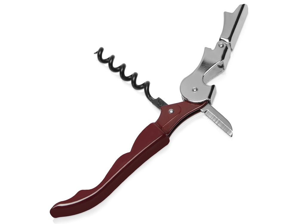 Нож сомелье Pulltap's Basic, серебристый, бордовый, металл