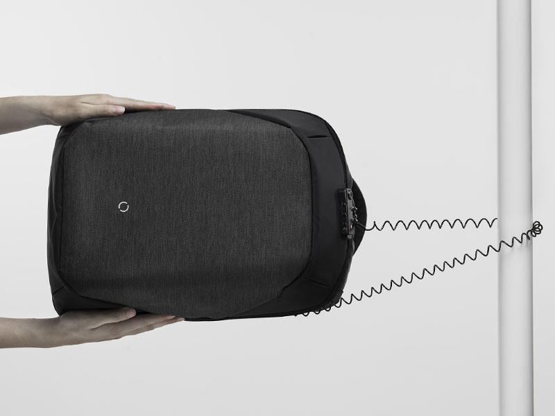 Рюкзак ClickPack 46х34х16 см, черный, #000000, полиэстер многослойного плетения, многослойный материал водоотталкивающий