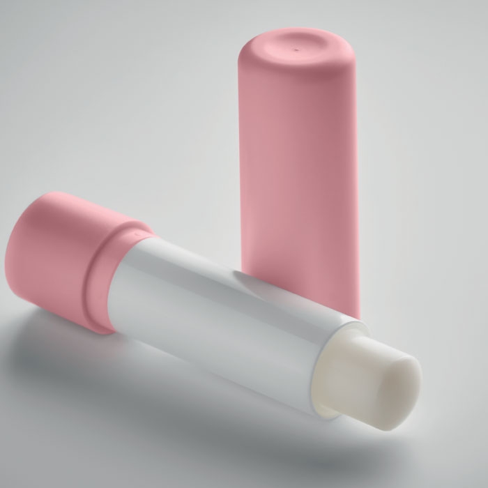 Бальзам для губ, розовый, пластик