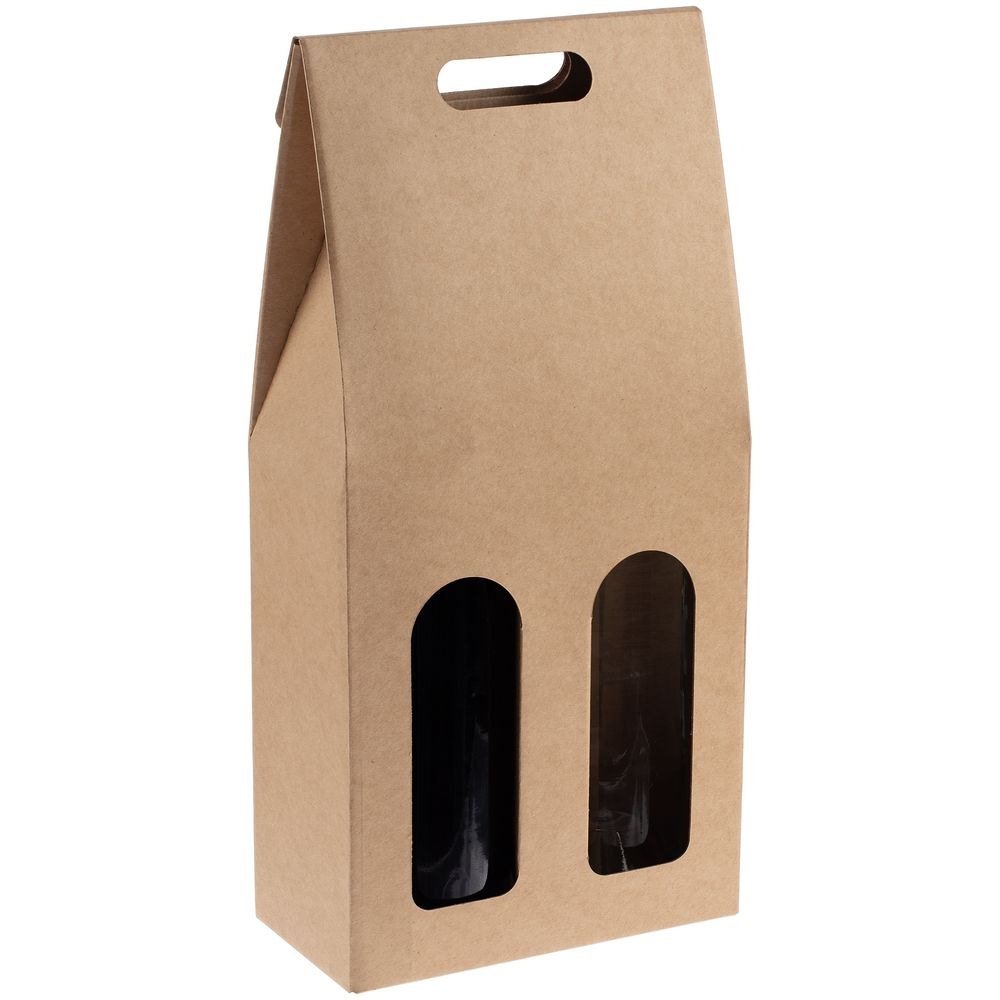 Коробка для двух бутылок Vinci Duo, крафт, картон