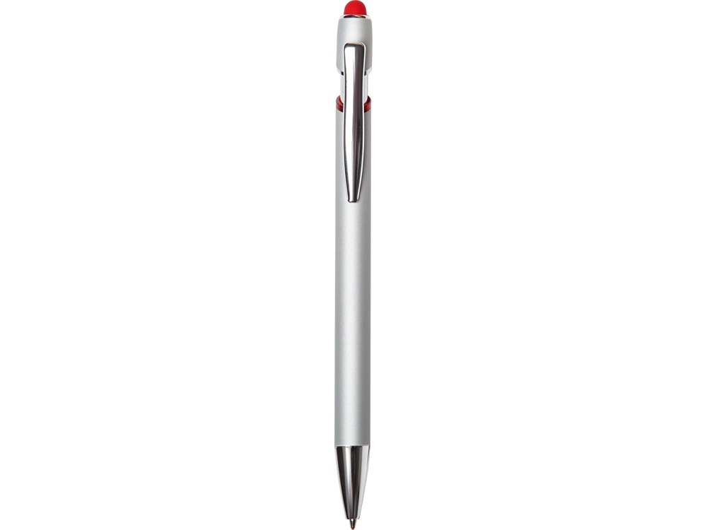 Ручка-стилус металлическая шариковая «Sway Monochrome» с цветным зеркальным слоем, красный, серебристый
