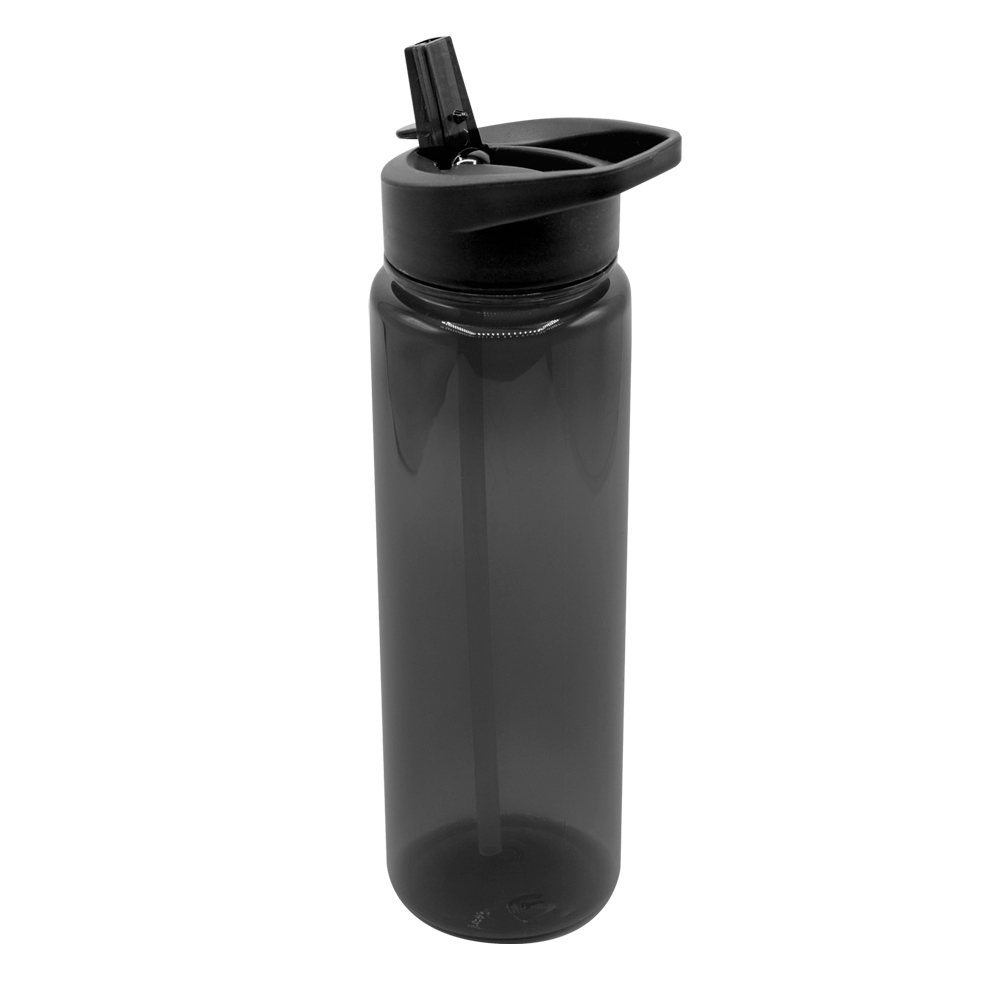 Пластиковая бутылка Jogger, черная, черный