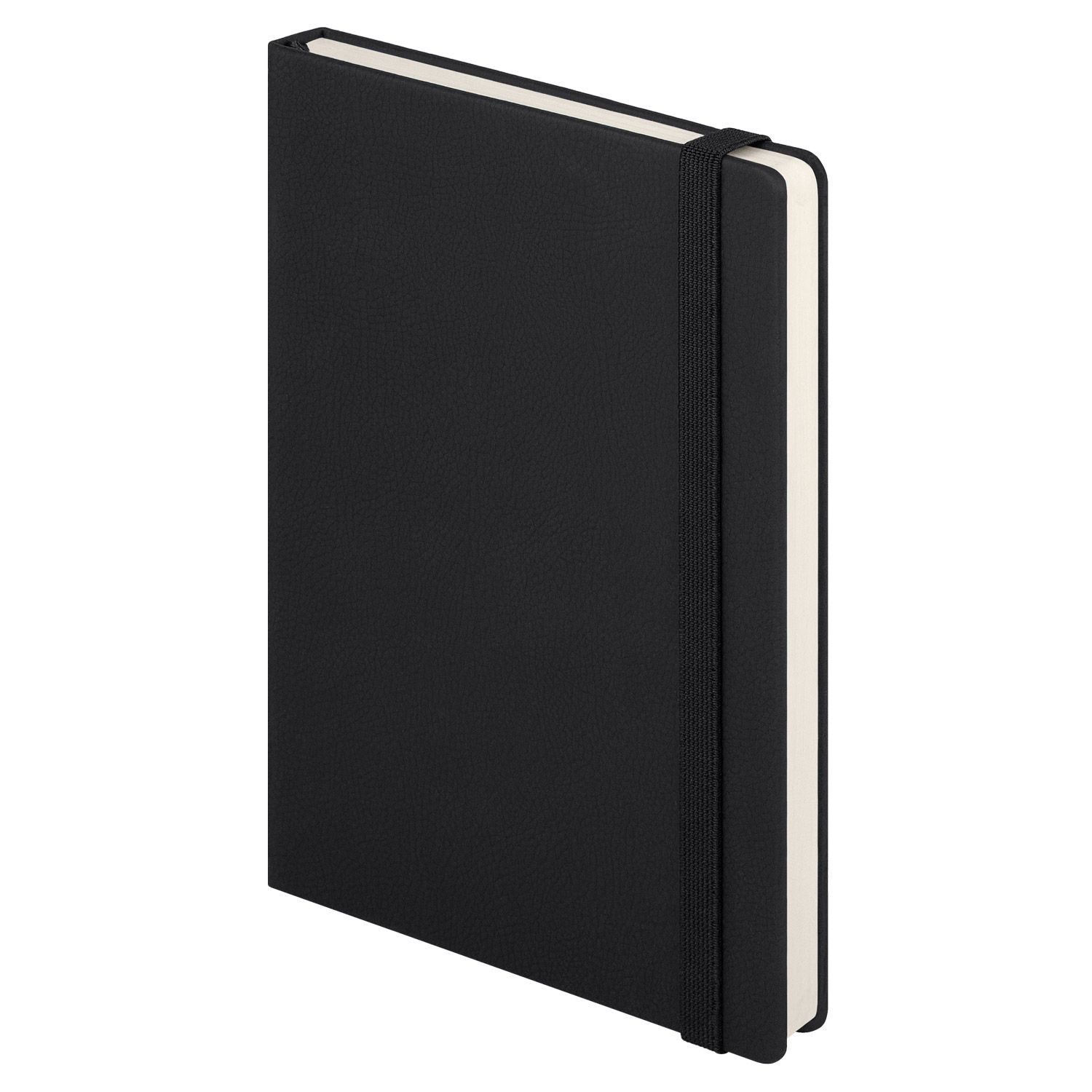 Ежедневник Marseille soft touch BtoBook недатированный, черный (без упаковки, без стикера), черный