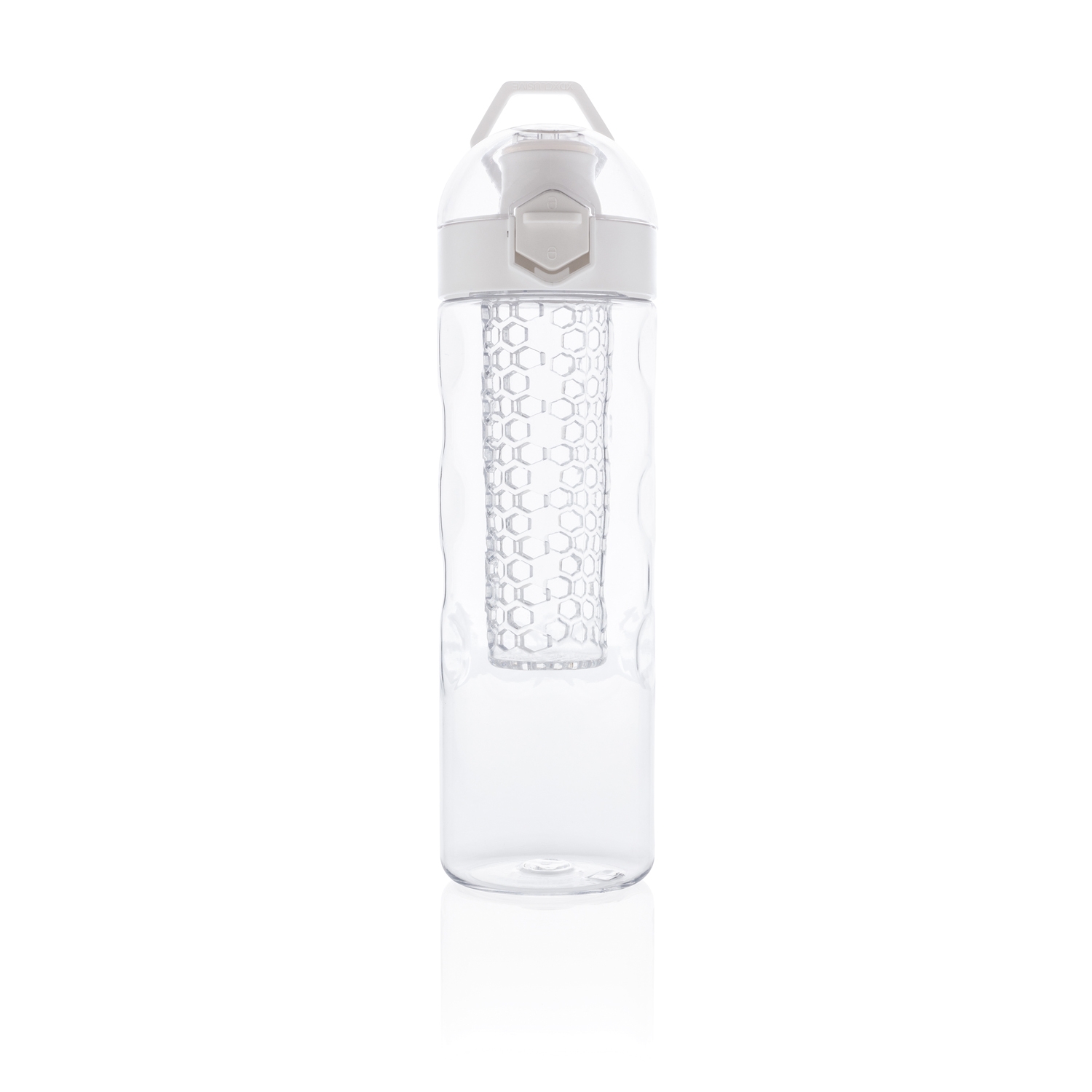 Герметичная бутылка для воды с контейнером для фруктов Honeycomb, белый, tritan; силикон