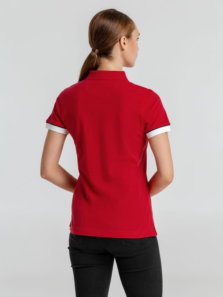 Рубашка поло женская Antreville, красная, красный, пике; хлопок 100%, плотность 240 г/м²