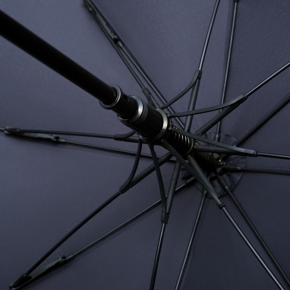Зонт-трость Palermo, 190т, ручка - натуральная кожа; купол - эпонж