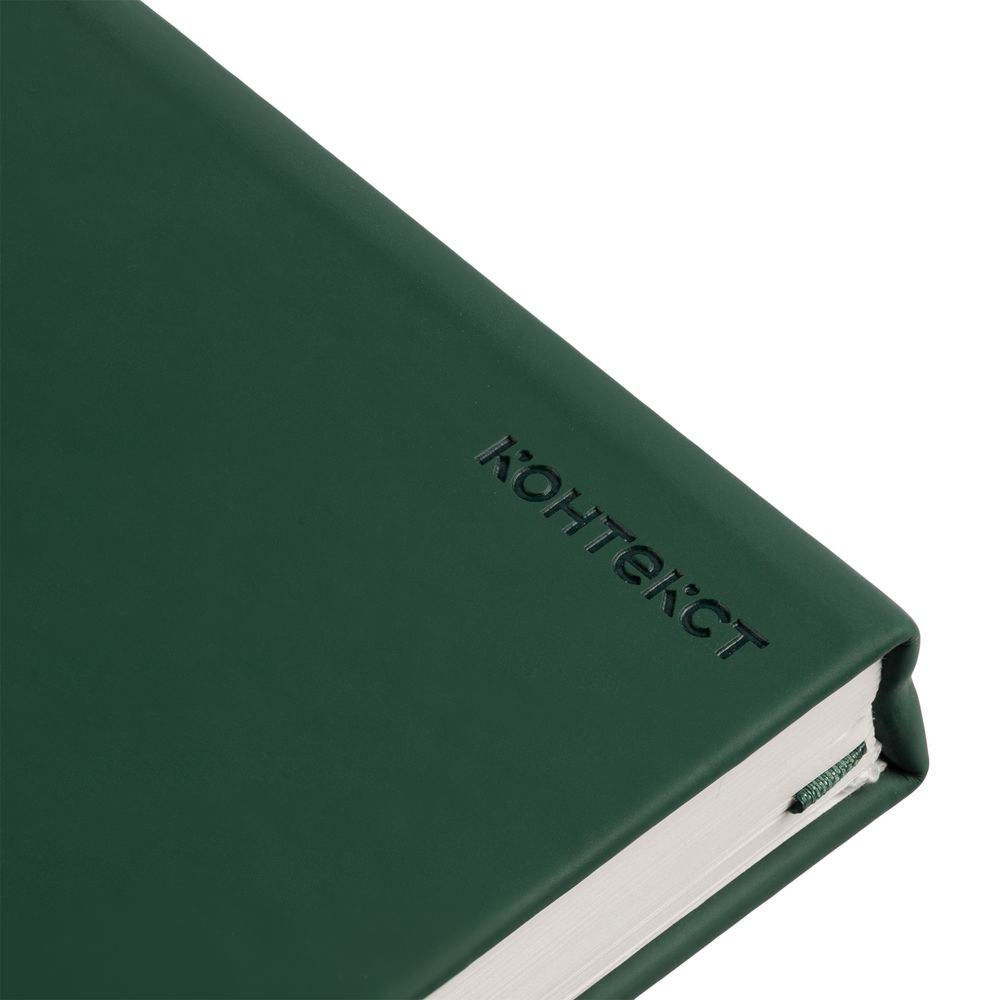 Ежедневник Magnet Shall, недатированный, зеленый, зеленый, искусственная кожа; покрытие софт-тач