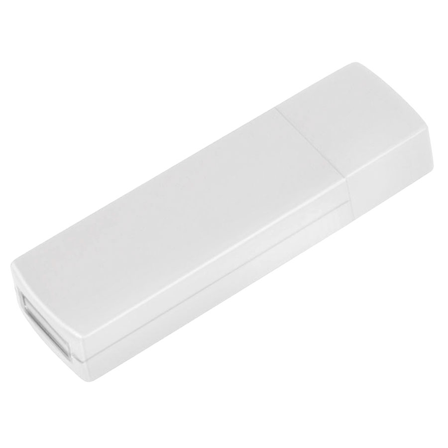 USB flash-карта "Twist" (8Гб), белая, 6х1,7х1см, пластик, белый, пластик