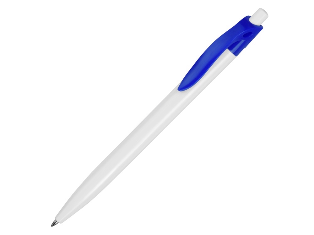 Ручка пластиковая шариковая «Какаду», синий, белый, пластик